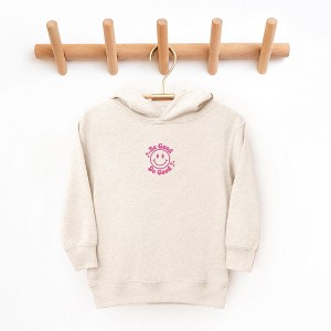 The Juniper Shop Embroidered Be Good Do Good Smiley Face Toddler Graphic Hoodie - 1 of 3