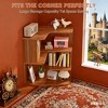 Gulches 6-Tier Corner Bookshelf, 64.96" Unit with Anti-Drop Panel for Entryway - 4 of 4