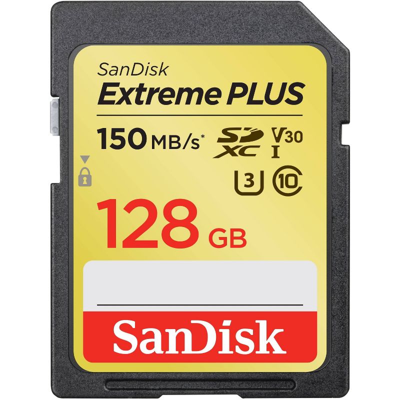 SanDisk Extreme PLUS 128GB SD UHS-I Memory Card, 1 of 5