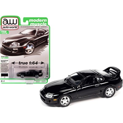 1994 Toyota Supra Gloss Black "Modern Muscle" Limited Edition to 13904 pieces Worldwide 1/64 Diecast Model Car by Autoworld