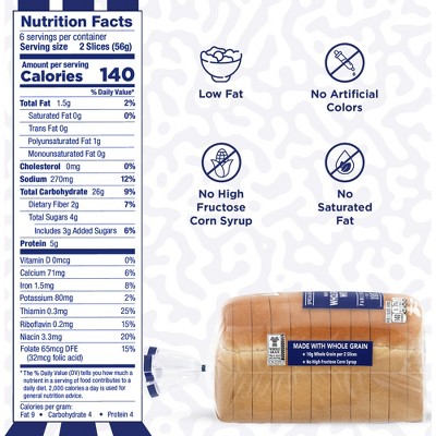 Lewis Bake Shop Whole Grain White Bread - 12oz
