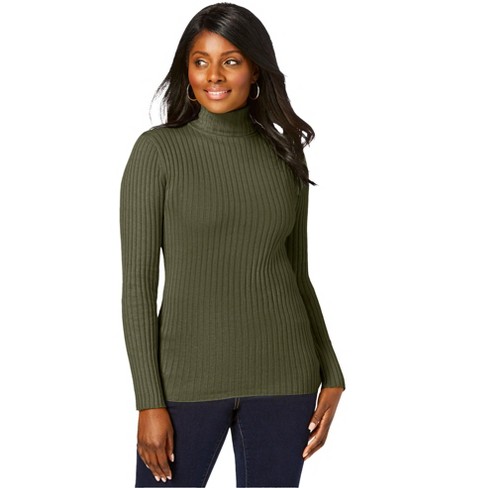 Olive green turtleneck hotsell