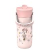 Zak Designs 14oz Minnie Stainless Steel Vacuum Harmony Straw Water Bottle - 2 of 4