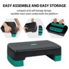 Swtroom Step Deck with Anti Skid Rubber Adjustable Lightweight Stepper Deck Multifunction Fitness Stepper - 3 of 4