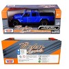 2021 Jeep Gladiator Overland (Open Top) Pickup Truck Blue Metallic 1/24-1/27 Diecast Model Car by Motormax - image 3 of 3