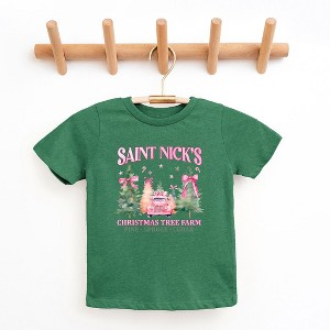 The Juniper Shop Coquette St. Nick's Tree Farm Youth Short Sleeve Tee - 1 of 3