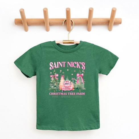 The Juniper Shop Coquette St. Nick's Tree Farm Youth Short Sleeve Tee - image 1 of 3