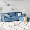 TiramisuBest Sofas 2/4/6 Seater Comfy Couch Mid Century Modern Pocket Spring Solid Wood Frame for Apartment Bedroom - 3 of 4