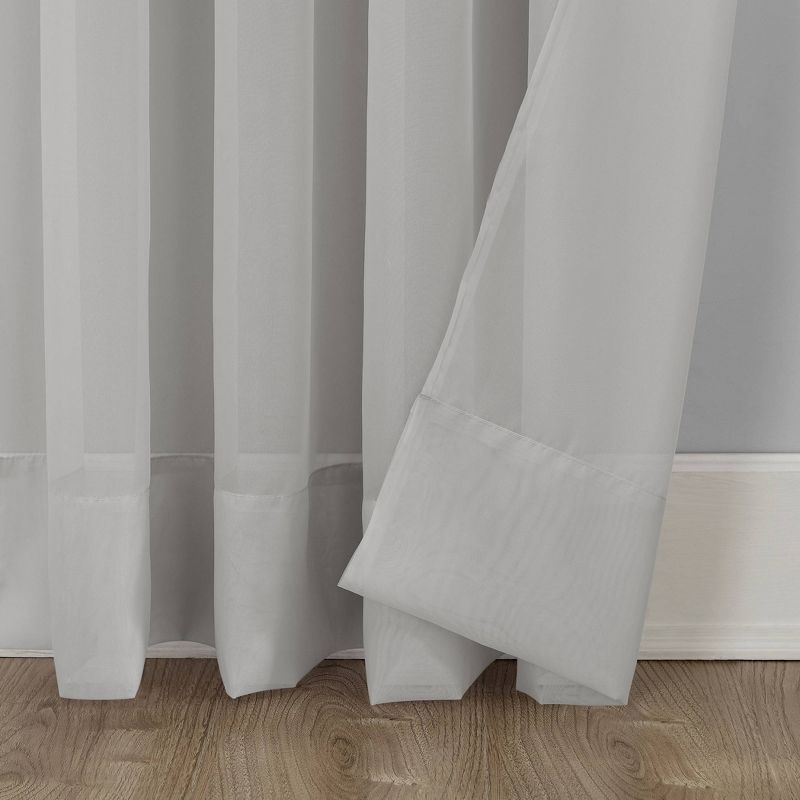 Calypso Voile Rod Pocket Sheer Curtain Panel - No. 918 , 5 of 10