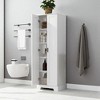 Mshliw 71" Tall MDF Storage Cabinet with 2 Doors, Adjustable Shelves, Anti-Tip Design for Bathroom, Office, or Living Room - 3 of 4