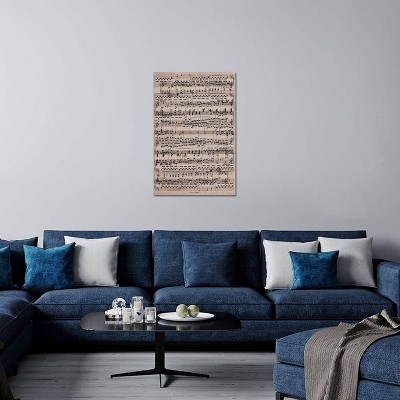 Modern Art Sheet Music Ode to Joy Canvas Wall Decor