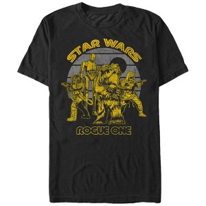 Men's Star Wars Rogue One Retro Rebel Death Star Print T-Shirt - 1 of 4