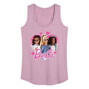 Women's - Barbie - Valentine's Day Graphic Racerback Tank - 1 of 4