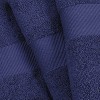 Modern Solid Classic Luxury Cotton 3 Piece Bath, Face, and Hand Towel Set by Blue Nile Mills - 3 of 4