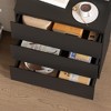 FUFU&GAGA Modern 3-Drawer Dresser Chest Wooden Dresser Tower Nightstand End Table - 4 of 4