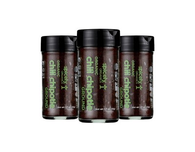 Spicely Organics - Organic Chili Chipotle - Ground - Case of 3/1.7 oz