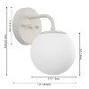 JONATHAN Y Louis Parisian Globe Metal/Frosted Glass Modern Contemporary LED Vanity Light - 4 of 4