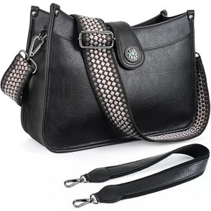 Crossbody Bags For Women Trendy, Vegan Leather Hobo Purse Shoulder Handbag - 1 of 4