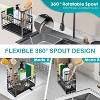 SKONYON Kitchen Sink Sponge Holder with Brush Organizer 360° Rotatable Spout Double Layer Draining Rack for Kitchen Bathroom - 2 of 4