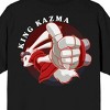 Summer Wars King Kazuma K.O. Crew Neck Short Sleeve Men's Black T-shirt - 4 of 4