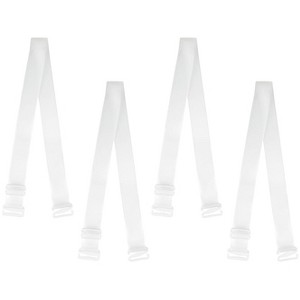 Allegra K Women's Clear Invisible Adjustable Replacement Bra Shoulder Straps - 1 of 4