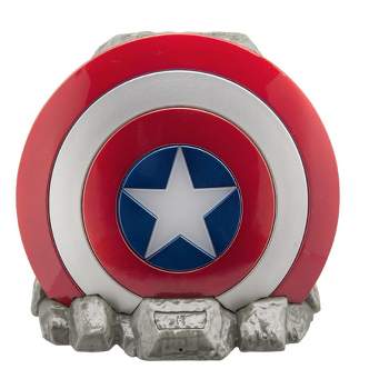 eKids Marvel Captain America Bluetooth Speaker, Wireless Speaker with Charging Cable – Red (Vi-B72CA.EXv1)
