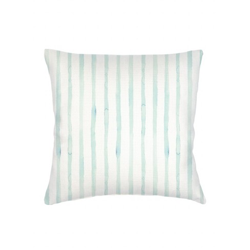 Riviera Aqua Striped Linen Euro Pillow 26x26 Target