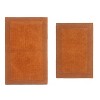 Luxury Reversible Bathroom Rugs Set, Washable Rug, Extra Soft and Absorbent bath Rug, Kitchen Mat, Non-Slip Bath Mat Set, 2 Pcs Set(S+M), Terracotta - 2 of 4