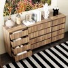 Famapy Brown-Woodgrain Large Dresser 12 Drawer Natural Style Horizontal Dresser - 2 of 4