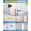 DOMETOUR Home Security Door Reinforcement Lock, Child Proof Metal Safety Lock for Kids, High Security Latch for Inside Swing Door - 2 of 4