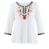 Collections Etc Multi Embroidered Tunic - 4 of 4