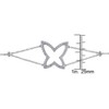 EVERLY JEWELRY | Sterling Silver White Topaz Butterfly Bracelet - 8.25 in - 3 of 4