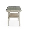 42" x 26" All-Weather Wicker Windham Outdoor Cocktail Table Gray - Alaterre Furniture: Tempered Glass Top, Lower Shelf - 4 of 4