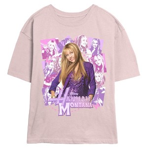 Juniors Hannah Montana Star Collage Logo T Shirt - 1 of 3