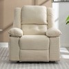 Corduroy Living Room Recliner Chair,Power Lift Chair For Elderly With Vibration Massage And Lumbar Heating,Side Storage Pockets-Coolbibila - 3 of 4