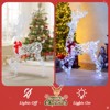 Tangkula 5 FT Lighted Christmas Reindeer 3D Standing Lighted Buck Deer with 100 LED Lights Indoor/Outdoor Lighted Holiday Decor - 2 of 2