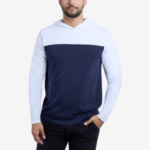 XRAY Mens Long sleeve Colorblock Hooded T-Shirt - 1 of 4
