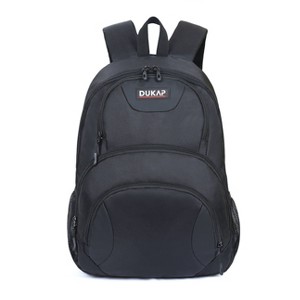 DUKAP Urban Executive Backpack for Laptops upto 15.6'' - Black - 1 of 4