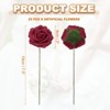 Unique Bargains Durable Bright Colors DIY Creativity Wide Application Artificial Flowers 25 Pc - 2 of 4