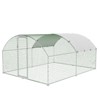 Large Metal Chicken Coop, Doom Roof Chicken Run for Yard, Walk-in Poultry Cage with Waterproof - 2 of 4