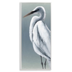 Stupell Industries Traditional Egret Bird Black Framed Giclee Art - 1 of 4