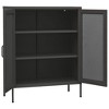 vidaXL Storage Cabinet Anthracite 31.5"x13.8"x40" Steel - 4 of 4