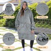 Tirrinia Women's Hoodie Sweatshirt, Casual Pullover Sweater, Soft Comfy Blanket Hoodie Sweatshirt, One Size Fits All, Gift for her - 3 of 4