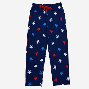 Men's Americana Stars Knit Pajama Pants - Blue - 1 of 4