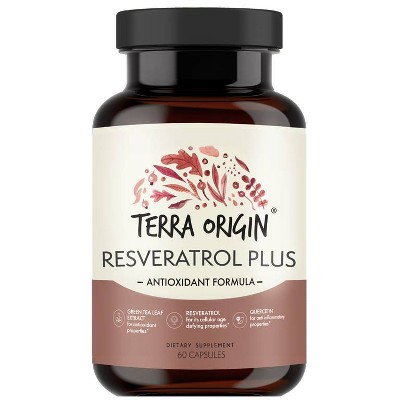 Terra Origin Resveratrol Plus Youthful Skin Dietary Supplements - 60ct