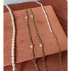 Whisper Freshwater Tiny Pearl & Paperclip Chain Gold Necklace - 3 of 4