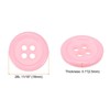 Unique Bargains Resin Craft Snap Round Flat 4-Hole Sewing Buttons 50 Pcs - 2 of 4
