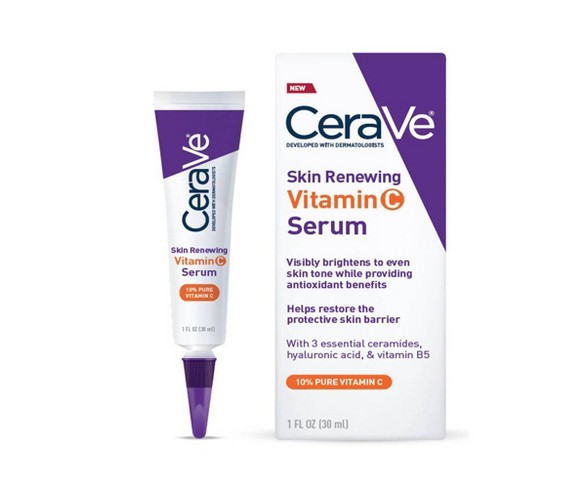 CeraVe Skin Renewing  C Face Serum With Hyaluronic  - 1 fl oz