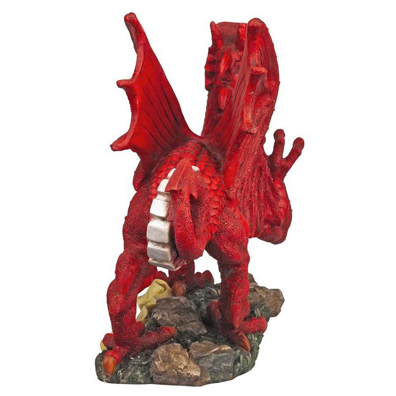 Design Toscano The Red Welsh Dragon Statue Collection: Medium, 4 of 7