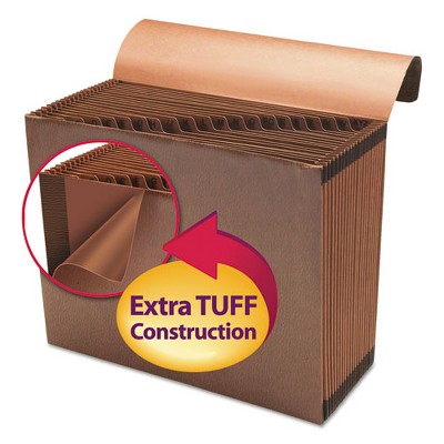 Rustic Brown 12" x 10" Rope Paper Expanding File Organizer, A-Z Tabs